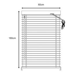 GoodHome Studio Black Aluminium Venetian Blind (W)60Cm (L)180Cm - thumbnail 4