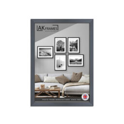 "AK Frames 14X12"" Classic Dark Grey Modern Picture Frame - Poster Frame For Photos, Prints And Wall Art - Elegant Home Decor"