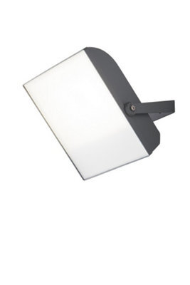 Luminosa Lighting Luminosa Elios Outdoor Led Flood Light Silver, Ip65 8000Lm 4000K 28.2X22X6.8Cm