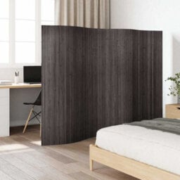 Berkfield Durable Room Divider Bamboo Grey 250X165 Cm - thumbnail 2