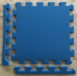 Swift Warm Floor Interlocking Floor Tiles With Straight Edging Strips - Blue - Playhouse, Summerhouse, Wendy House - 5 X 5Ft - thumbnail 4