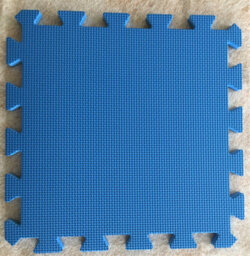 Swift Warm Floor Interlocking Floor Tiles With Straight Edging Strips - Blue - Playhouse, Summerhouse, Wendy House - 5 X 5Ft - thumbnail 3