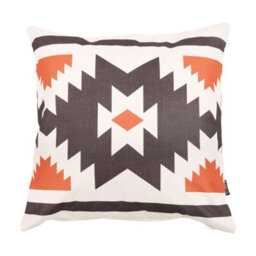 icon Indoor And Outdoor Aztec Print Waterproof Filled Cushion Terracotta - thumbnail 2