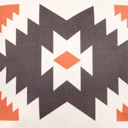 icon Indoor And Outdoor Aztec Print Waterproof Filled Cushion Terracotta - thumbnail 5