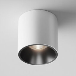 Luminosa Lighting Luminosa Maytoni Alfa Led Dimmable Surface Mounted Downlight White, 900Lm, 4000K - thumbnail 1