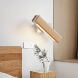 Wall Sconce Led Rotatable Wood Wall Mount Lamp White Warm White - thumbnail 5