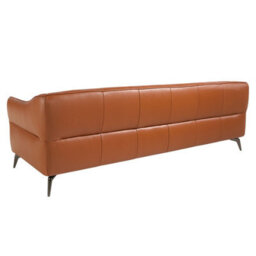 Angel Cerda Elegant Chesterfield 3-Seater Sofa In Premium Brown Leather - thumbnail 6