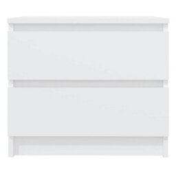 Berkfield Durable Bed Cabinets 2 Pcs White 50X39X43.5 Cm Engineered Wood - thumbnail 4
