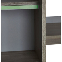 Julian Bowen Ocean 90Cm Single White And Wood Effect Highsleeper Loft Bed With Desk - thumbnail 6