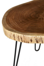 Orsina Sturdy Tripod Base Side Table For Dining Area, Stylish Lounge Table For Livingroom, Modern Metal Side Table - thumbnail 5