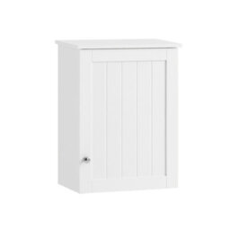 Sobuy Bzr19-W Wall Mounted Single Door Bathroom Cabinet,white,w40Xd23Xh52