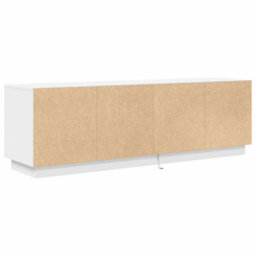 Berkfield Durable Tv Cabinet With Led Lights White 160.5X41X50 Cm - thumbnail 9