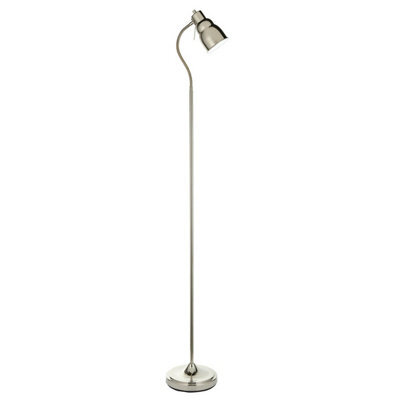 Luminosa Lighting Luminosa Classic Flexi Task Floor Lamp Bright Nickel Plate, 1X Gu10 - image 1