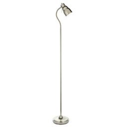 Luminosa Lighting Luminosa Classic Flexi Task Floor Lamp Bright Nickel Plate, 1X Gu10 - thumbnail 1