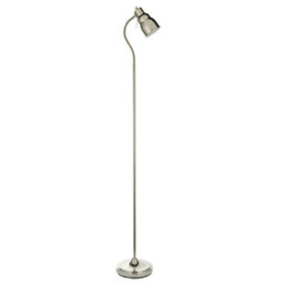 Luminosa Lighting Luminosa Classic Flexi Task Floor Lamp Bright Nickel Plate, 1X Gu10 - thumbnail 7