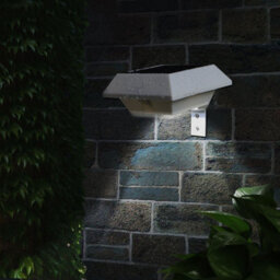 Taylor & Brown 2 Pack White Super Bright 6 Smd Led Solar Powered Gutter Fence Wall Lights, Energy Saving Outdoor Garden Lamps - thumbnail 3