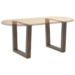 Berkfield Coffee Table Legs V-Shape 2 Pcs Natural Steel 50X(42-43.3) Cm Steel - thumbnail 8