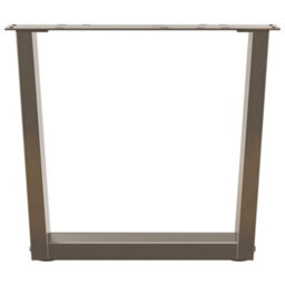 Berkfield Coffee Table Legs V-Shape 2 Pcs Natural Steel 50X(42-43.3) Cm Steel - thumbnail 3