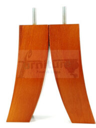 L&F 4X Replacement Furniture Legs Solid Wood Feet 185mm Height Sofas Chairs Settee Cabinets M8(8mm) Tsp2022 (Golden Oak) - thumbnail 3