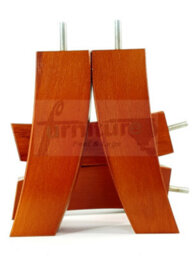 L&F 4X Replacement Furniture Legs Solid Wood Feet 185mm Height Sofas Chairs Settee Cabinets M8(8mm) Tsp2022 (Golden Oak) - thumbnail 6