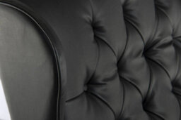 Teknik Chairman Super Large Executive Chair In Black Bonded Leather With Button Back Detailing - thumbnail 4