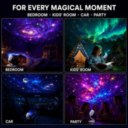 5D Galaxy Projector Starry Sky Night Light 24 Films Usb Ceiling Lamp - thumbnail 2