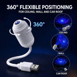 5D Galaxy Projector Starry Sky Night Light 24 Films Usb Ceiling Lamp - thumbnail 5