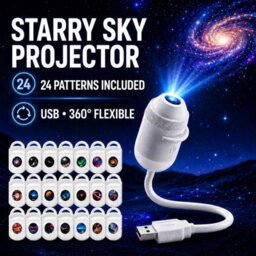 5D Galaxy Projector Starry Sky Night Light 24 Films Usb Ceiling Lamp - thumbnail 6