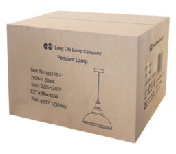Long Life Lamps Company Vintage Industrial Black Metal Ceiling Pendant Light M0138 - thumbnail 9