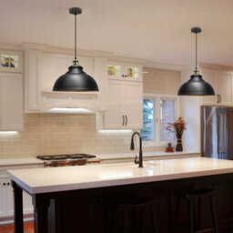 Long Life Lamps Company Vintage Industrial Black Metal Ceiling Pendant Light M0138 - thumbnail 6