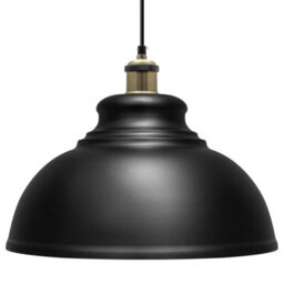 Long Life Lamps Company Vintage Industrial Black Metal Ceiling Pendant Light M0138 - thumbnail 4