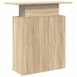 Berkfield Reception Desk Sonoma Oak 100X40X104 Cm Engineered Wood - thumbnail 7