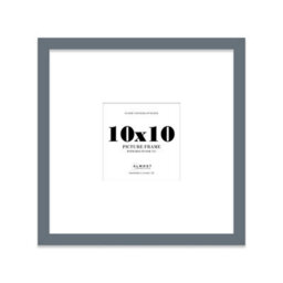 "10X10"" Grey Picture Frame - 10X10"" Square Frame With 7X7"" Mount For 10X10""/7X7"" Pictures Moderrn Style Thin Edge, 1 Pack" - thumbnail 1