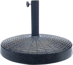 Ram Online Ram 10Kg Weight Black Weave Parasol Base With Rattan Effect Weave Style Base Umbrella Stand 52Cm Diameter - thumbnail 4