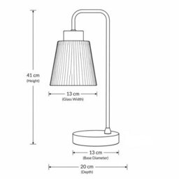 Lighting Supermarket Antique Arch Table Lamp With Mandalay Ribbed Clear Glass Shade - thumbnail 8