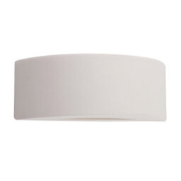 Valuelights Pair Of - Modern Curved Ceramic Uplighter Wall Wash Lamps In White Finish