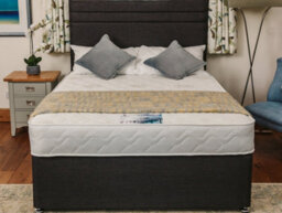 Divan Base Direct Venice Comfort Care Sprung Divan Bed Set 2Ft6 Small Single 2 Drawers Side - Naples Slate - thumbnail 4