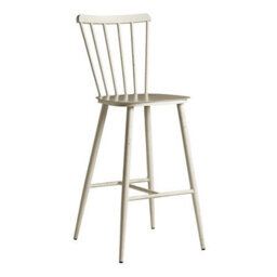 Spindle Bar Stool - White - Alu Frame - thumbnail 1