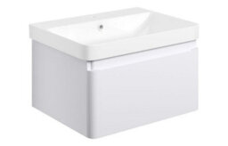 Aquarius Sophie 605mm Vanity Unit Matt White Wc Set With Matt Black Finishes - thumbnail 2