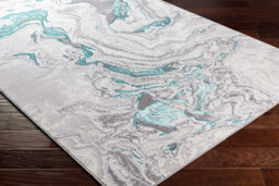 Livabliss Lustro-Abstract Blue Grey Beige Modern Marble Living Dining Bedroom Rug 120 X 170 Cm Easy Care, Non Shedding - thumbnail 3