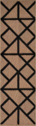 Harper Prism Pattern Water Resistant Indoor Area Rugs Black 200X290 Cm - thumbnail 4
