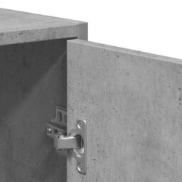 Walplus Bathroom Cabinet With Mirror Concrete Grey Engineered Wood - thumbnail 8