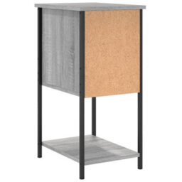 Walplus Bedside Cabinet Grey Sonoma 32X42X70 Cm Engineered Wood - thumbnail 8