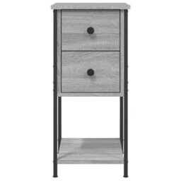 Walplus Bedside Cabinet Grey Sonoma 32X42X70 Cm Engineered Wood - thumbnail 6