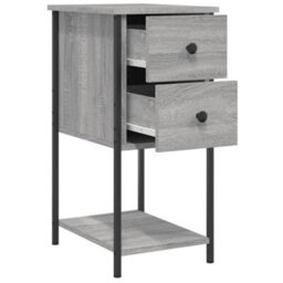 Walplus Bedside Cabinet Grey Sonoma 32X42X70 Cm Engineered Wood - thumbnail 5