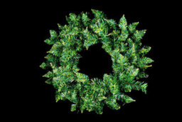 Shatchi 55Cm Imperial Pine Wreath Christmas Fireplaces Stairs Decoration With Non Pre-Lit, Plain Green - thumbnail 5