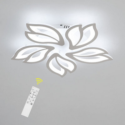 Pheashine White Magnolia Led Ceiling Light, 45W 600mm Dimmable With App/remote Control - image 1