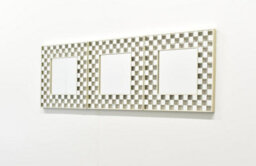 Biznest Set Of 3 40X40Cm Box Border Decorative Wall Mirror Square Home Decor Art Deco Style Mirrors Design - thumbnail 1