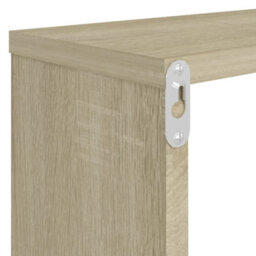 Berkfield Wall Cube Shelf 4 Pcs Sonoma Oak 80X15X26.5 Cm Engineered Wood - thumbnail 9
