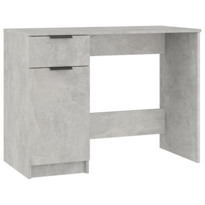Berkfield Sturdy Desk Concrete Grey 100X50X75 Cm Engineered Wood
